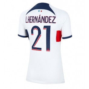 Lacne Ženy Futbalové dres Paris Saint-Germain Lucas Hernandez #21 2023-24 Krátky Rukáv - Preč